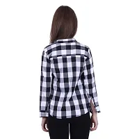 Classic Cotton Checked Shirt For Women-thumb3