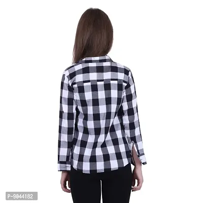 Classic Cotton Checked Shirt For Women-thumb4