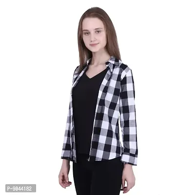 Classic Cotton Checked Shirt For Women-thumb5