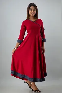 Pious LIBAS Rayon Angrakha Kurta/Kurta for Women/Kurtas  Kurtis/Women Kurta-thumb3