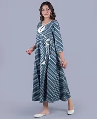 Pious LIBAS Cotton Printed Angrakha Anarkali Kurta/Anarkali Kurta for Women/Anarkali Kurti/Anarkali Kurta for Women-thumb3