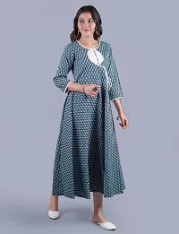 Pious LIBAS Cotton Printed Angrakha Anarkali Kurta/Anarkali Kurta for Women/Anarkali Kurti/Anarkali Kurta for Women-thumb1