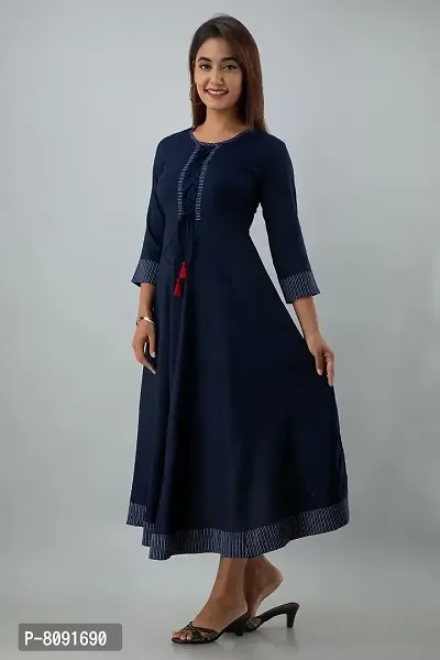 Pious LIBAS Rayon Anarkali Kurta for Womens/Anarkali Kurta for Women Anarkali Kurtas-thumb2