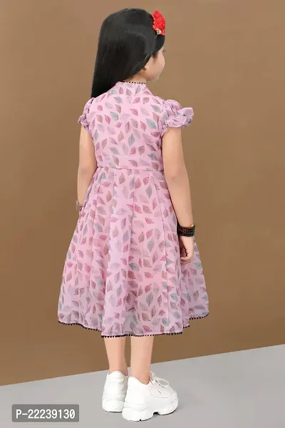 Classic Printed Dresses for Kids Girls-thumb2
