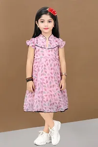 Classic Printed Dresses for Kids Girls-thumb3