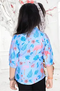 Classic Printed Shirt for Kids Girls-thumb1