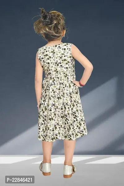 Classic Cotton Printed Dress for Kids Girls-thumb4