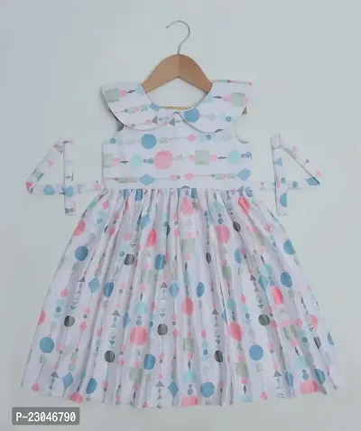 Toddler Girls Floral Print Ruffle Trim Belted Dress-thumb4