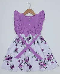 Classic Printed Dress for Kids Girls-thumb3