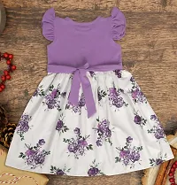 Fancy Stylish Baby Girls Crop Top Pure  Cotton With Flower Printed Design-thumb1