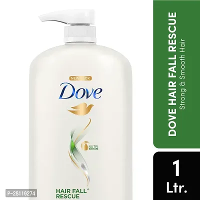 Dove Hair Fall Rescue Shampoo 1 L|| For Damaged Hair|| Hair Fall Control for Thicker Hair - Mild Daily Anti Hair Fall Shampoo for Men  Women