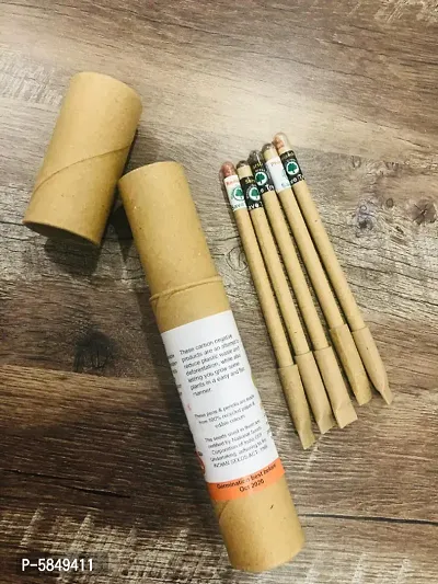Plantable seed recycle cardboard paper pens (pack of 5)