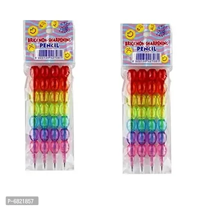 Streetbuys Rainbow Color Brick N each pach 4 pencils-thumb0