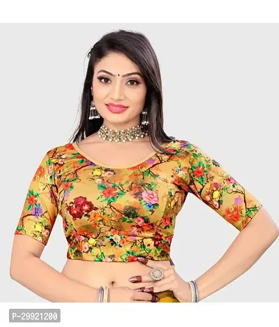 Stylish Lycra Readymade Non Padded Blouse-thumb0