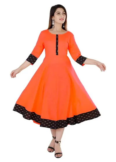 Anarkali Solid Kurta