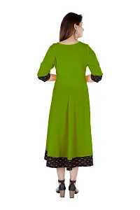 Rangmat Women's Cotton Blend Traditional and Very Beautiful Kurta. (XXL, Mehendi)-thumb1