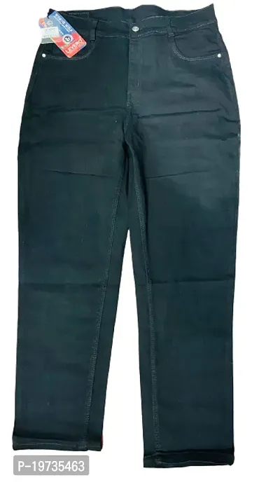 Stylish Black Denim Lycra Washed Jeans For Women