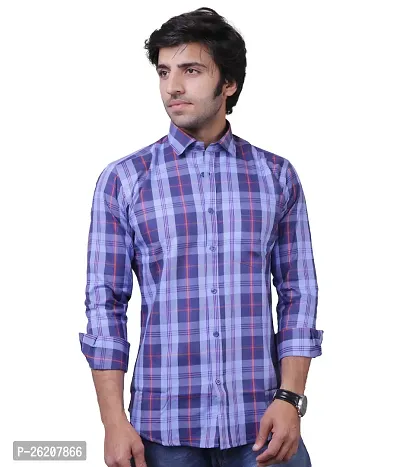 Trendy Multicoloured Cotton Blend Checked Regular Fit Casual Shirt For Men-thumb0