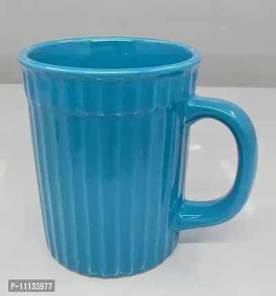 KITTENS Large 320 ml Multi Color Set of 2 Coffee Mugs in Blue & Teal Color Combination.-thumb3