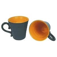 KITTENS Large Blooming Coffee Mugs, 300 ml, Grey and Yellow, Set of 2-thumb3