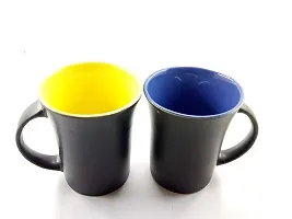 KITTENS Black Large Coffee Mugs 275ml Set of 2 (Inner Color May Vary)-thumb4