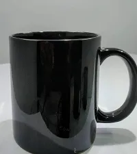 KITTENS Large 300 ml All Black Coffee Mugs, Set of 6-thumb2