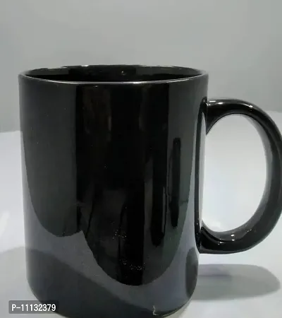 KITTENS Large 300 ml All Black Coffee Mugs, Set of 6-thumb3