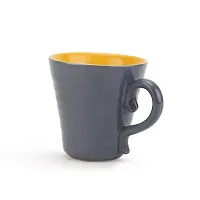 KITTENS Large Blooming Coffee Mugs, 300 ml, Grey and Yellow, Set of 2-thumb4