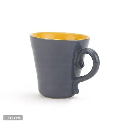 KITTENS Large Blooming Coffee Mugs, 300 ml, Grey and Yellow, Set of 2-thumb5