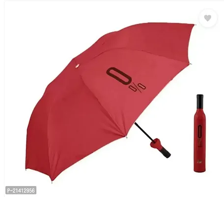 Bottle Umbrella Travel Fashion Folding For Men And Women Colour - Maroon-thumb0