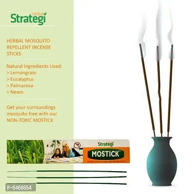 Strategi Herbal Mosquito Repellent Agarbatti - Set of 2 boxes - Total 240 Incense Sticks-thumb0