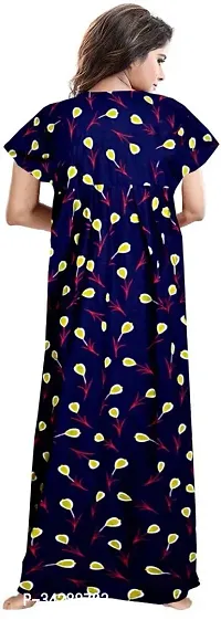 Elegant Multicoloured Cotton Printed Nighty For Women Pack Of 2-thumb2