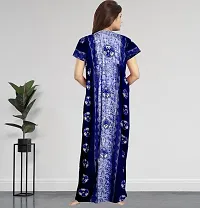 Elegant Cotton Printed Nighty For Women-thumb1