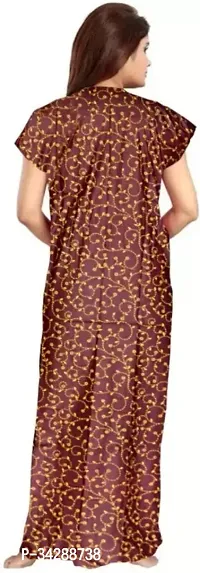 Elegant Multicoloured Cotton Printed Nighty For Women Pack Of 2-thumb3