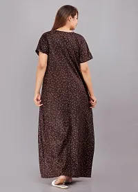 Elegant Cotton Printed Nighty For Women-thumb1