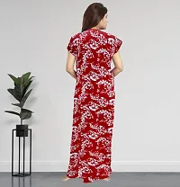 Elegant Cotton Printed Nighty For Women-thumb1