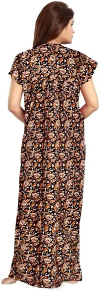 Elegant Multicoloured Cotton Printed Nighty For Women Pack Of 2-thumb4