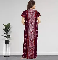 Elegant Cotton Printed Nighty For Women-thumb1