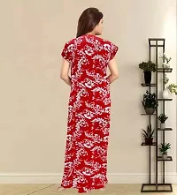 Elegant Cotton Printed Nighty For Women-thumb1