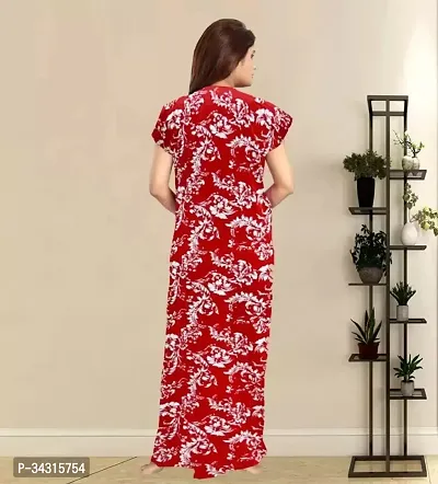 Elegant Cotton Printed Nighty For Women-thumb2