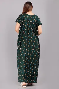 Elegant Cotton Printed Nighty For Women-thumb1