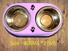 The Happy Pet SS (M) 900ml*2 Double Diner Box Set-thumb1