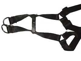 The Happy Pet Nylon Harness (M) Width: 1 Inch, Chest: 16-22 inch (Black)-thumb1