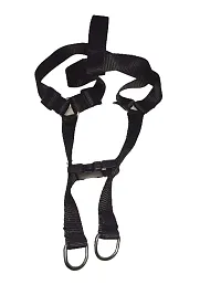 The Happy Pet Nylon Harness (M) Width: 1 Inch, Chest: 16-22 inch (Black)-thumb2