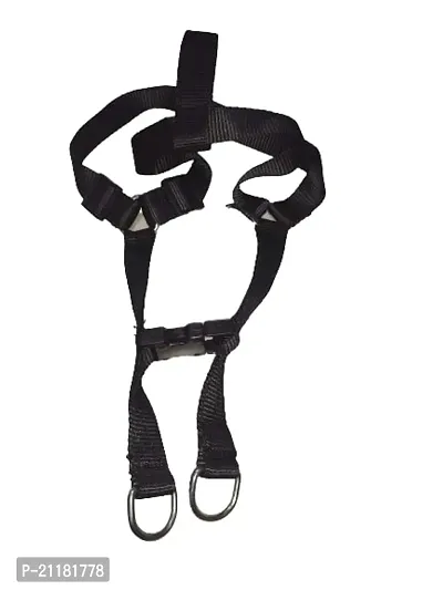 The Happy Pet Nylon Harness (M) Width: 1 Inch, Chest: 16-22 inch (Black)-thumb3