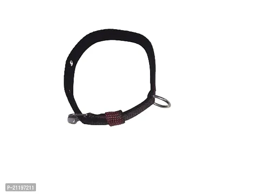 The Happy Pet Double Shade Nylon Collar(S) Width: 0.75rdquo;, Length: 40CM (Black  Red)