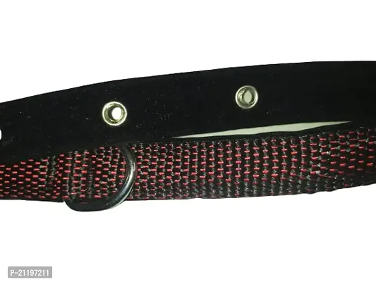 The Happy Pet Double Shade Nylon Collar(S) Width: 0.75rdquo;, Length: 40CM (Black  Red)-thumb3