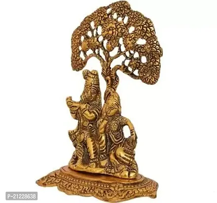 Radha Krishna Under Kadam Tree Metal Statue for Home Decoe, Showpiece Figurine,Decorative showpiece,Gift Idols-thumb4