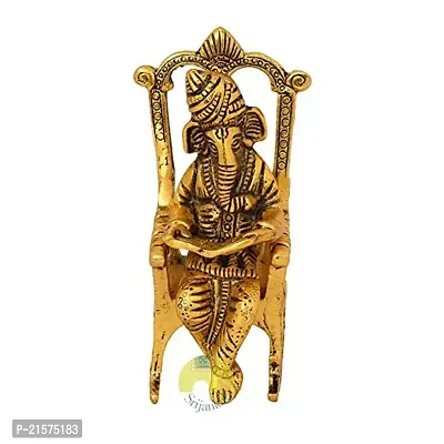 Ganesh Idol Murti for Home Decor Lord Ganesha Reading Ramayana Statue Hindu God Ganesh Ganpati Sculpture Home Office Gifts Decor-thumb2