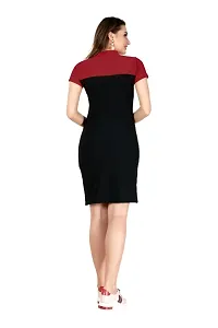 Classic Polyester Solid Dress for Women-thumb1